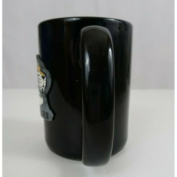 NCAA Missouri Tigers Black Coffee Cup With 3D Tiger Logo 4.5" Tall x 4.5" Wide - Picture 4 of 6